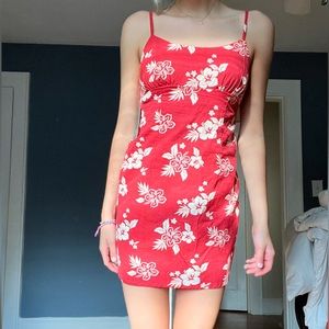 Wild Fable Red Hawaiian Dress. Size S.